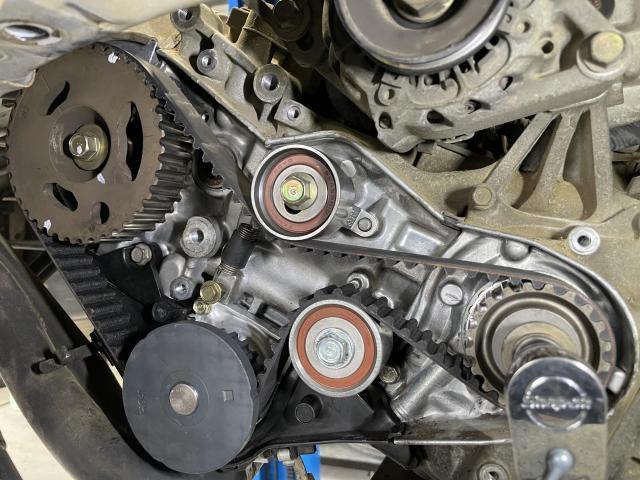アクティトラック ウォーターポンプ、サーモスタッド、タイミングベルト交換