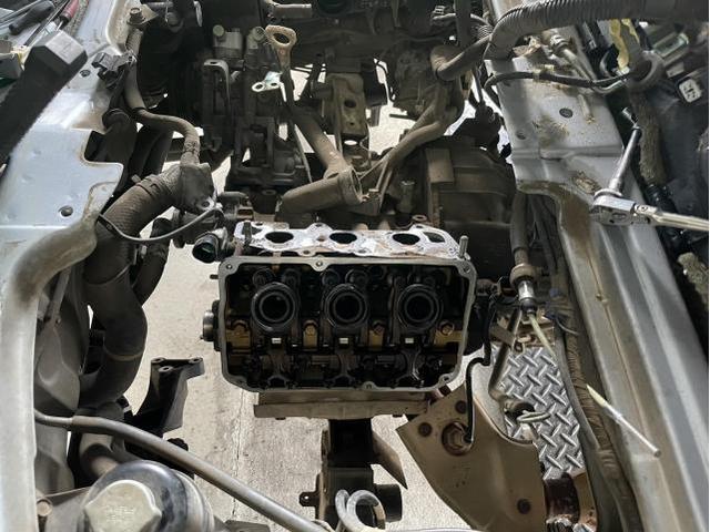 クリッパーリオ 車検+シリンダーヘッドガスケット、タイミングベル交換