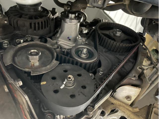 クリッパーリオ 車検+シリンダーヘッドガスケット、タイミングベル交換