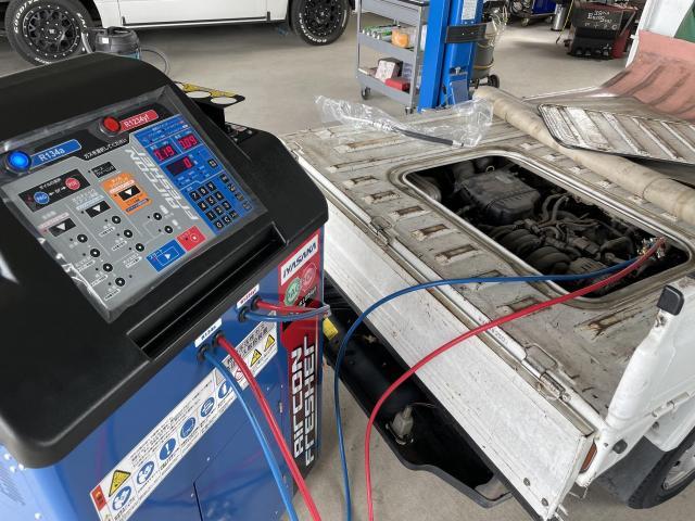 サンバートラック 車検+エアコン修理