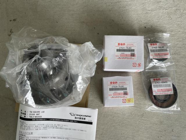 スイフトスポーツ TM-SQUARE LSD・強化クラッチ・軽量フライホイール・シフトカラー取付け  TMスクエア ZC33S