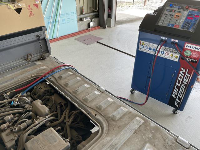 サンバートラック エアコン修理