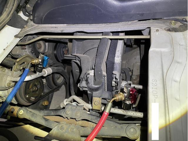 ハイゼットトラック エアコン修理 コンデンサー冷却不良 エアコンプレッシャー