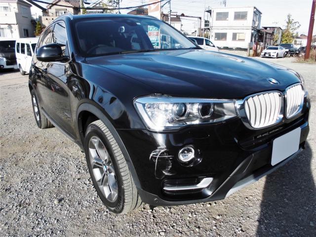 BMW　X3　フロントバンパー　修理・塗装　鎌ケ谷市
