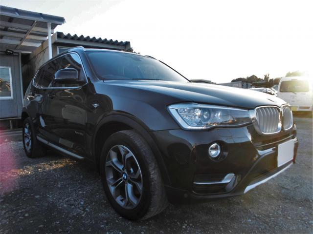 BMW　X3　フロントバンパー　修理・塗装　鎌ケ谷市
