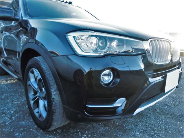 BMW　X3　フロントバンパー　修理・塗装　鎌ケ谷市
