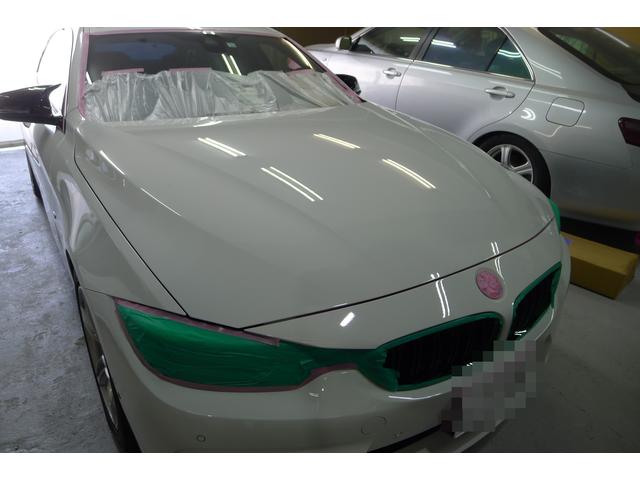 長野市　BMW４グランクーペ　被膜硬化コーティング施工