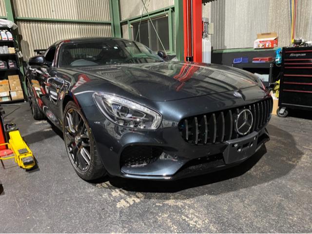 メルセデスベンツ　AMG GT(190) パナメリカーナグリル取り付け　西区　ROM