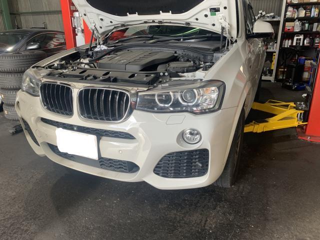 BMW　X3　Fパッド　Fディスクローター交換　西区　ROM