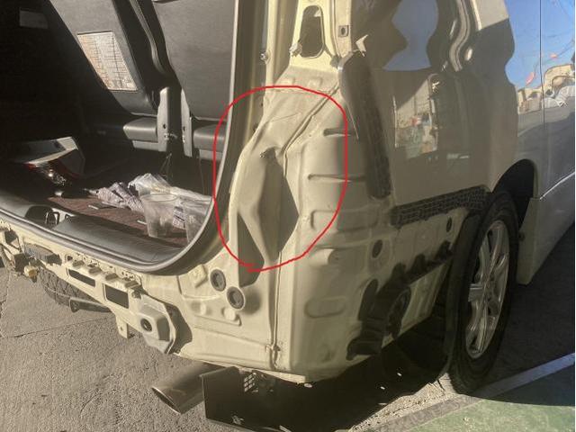トヨタ　アルファード　タイプゴールドⅡ（ANH20）リア部修理　滋賀　守山