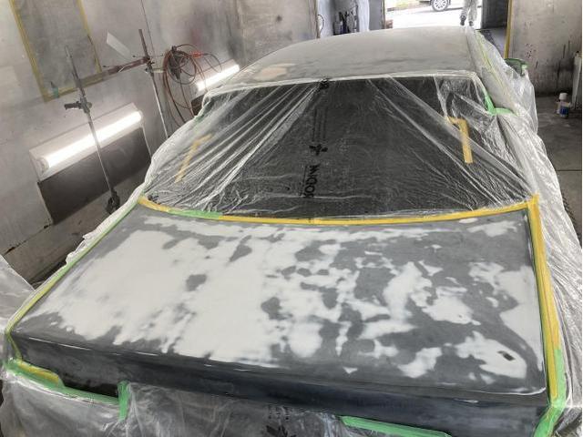 チェイサーツアラーV（JZX100）ルーフ・ボンネット・トランク・フロントエアロ・レストア塗装　色はがれ塗装　エアロバンパー修理塗装　その2