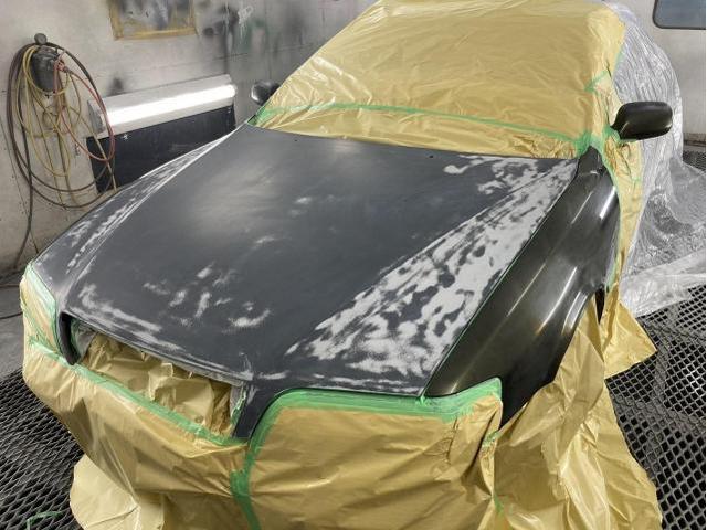 チェイサーツアラーV（JZX100）ルーフ・ボンネット・トランク・フロントエアロ・レストア塗装　色はがれ塗装　エアロバンパー修理塗装　その2