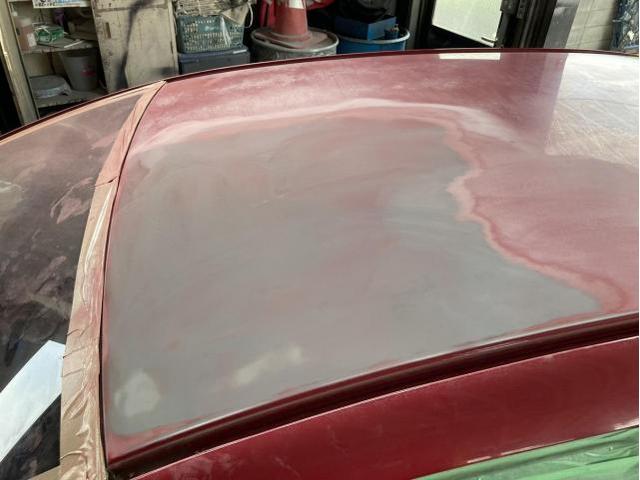 ホンダ　フィット（GE6）塗装劣化修理　ルーフ塗装・ボンネット塗装・ヘッドライト塗装