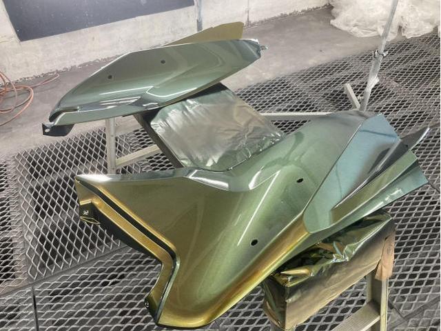 BRP　Sea-Doo　RXT-X RS　マジョーラ塗装　ガラスフレーク塗装　カスタムペイント　滋賀　守山　琵琶湖　ジェットスキー　修理　塗装　その2