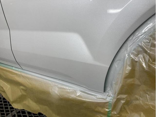 トヨタ　ライズ（A200A)左リアドア鈑金塗装　リアドア修理　ボディ修理　凹み修理　車修理　代車無料　滋賀　守山