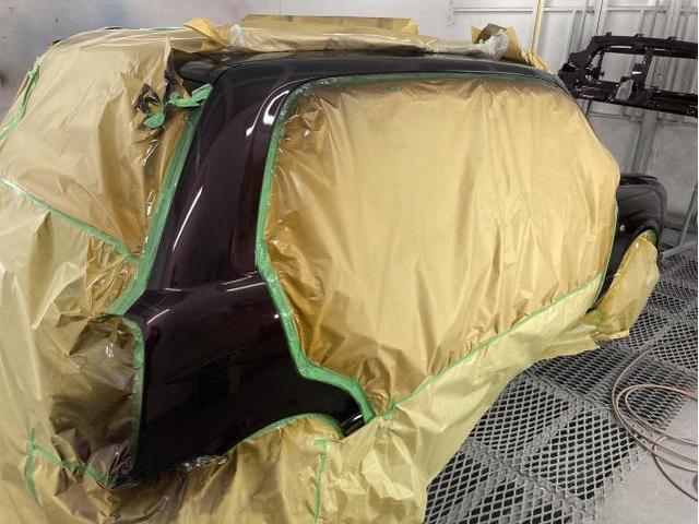 ダイハツ　ミラジーノ（L700）ルーフ塗装劣化修理　ボンネット塗装劣化修理　バンパー修理塗装　塗装剥がれ修理　ルーフ塗装　ボンネット塗装　滋賀　守山　その2