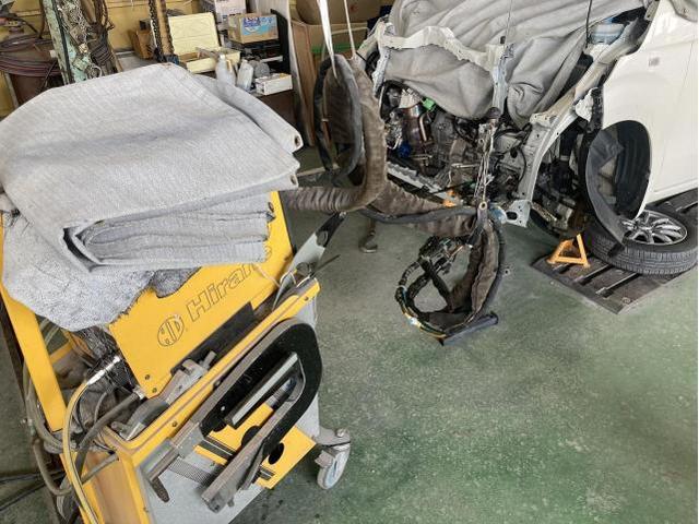 ホンダ　N WGN（JH1）フロント事故修理　バンパー交換　バルク交換　軽自動車修理　滋賀　守山　代車無料　見積り無料