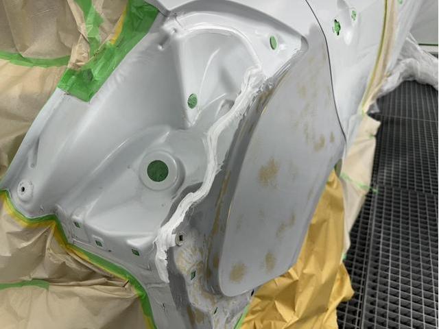 スズキ　スイフトスポーツ　ボディ鈑金修理　クォーター鈑金塗装　凹み修理　事故修理　滋賀　守山　その2