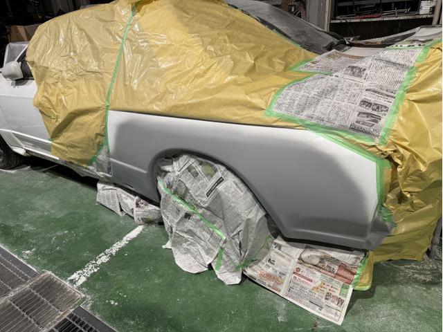 Ｒ32　スカイライン　ＧＴ-Ｒ　レストア修理　左右クォーター　サビ穴修理　ボディ破損修理　内骨格レストア修理　滋賀　守山　その3