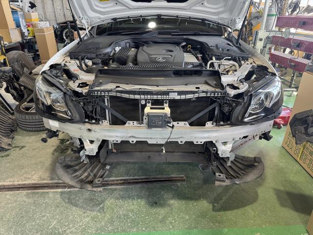 メルセデス・ベンツ Cクラス フロントバンパー変形修理塗装 輸入車修理 ベンツ修理 傷修理 滋賀 守山