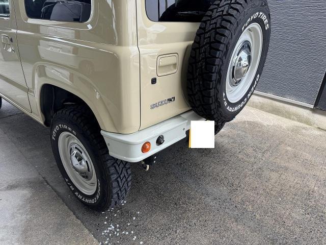 スズキ　ジムニー　JB64　JB74　リアバンパー修理塗装　エアロバンパー修理　カスタム　滋賀　守山