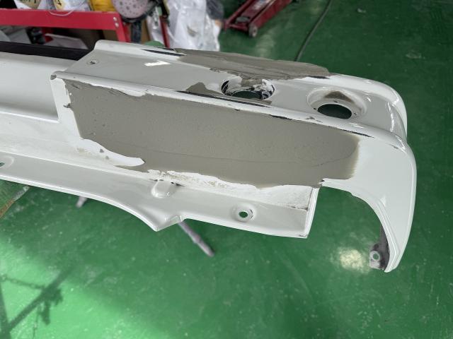 スズキ　ジムニー　JB64　JB74　リアバンパー修理塗装　エアロバンパー修理　カスタム　滋賀　守山