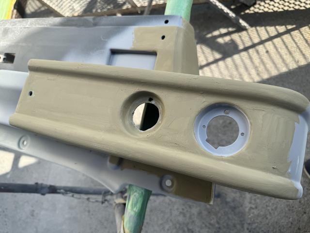 スズキ　ジムニー　JB64　JB74　リアバンパー修理塗装　エアロバンパー修理　カスタム　滋賀　守山