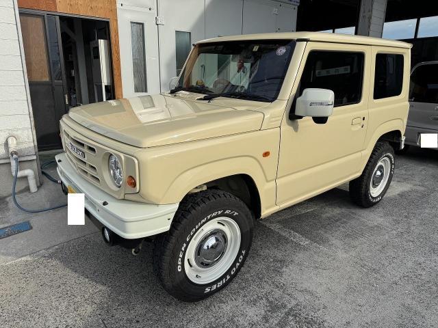 スズキ　ジムニー　JB64　JB74　リアバンパー修理塗装　エアロバンパー修理　カスタム　滋賀　守山