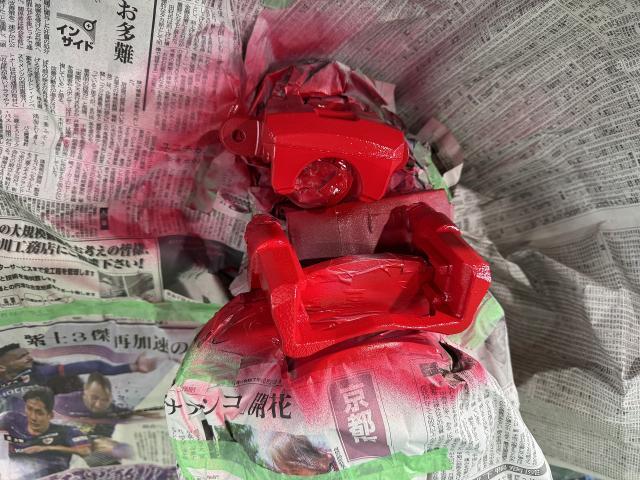 スズキ　スイフトスポーツ　ブレーキキャリパー塗装　キャリパーカスタム　キャリパー塗装　シートレール交換　滋賀　守山