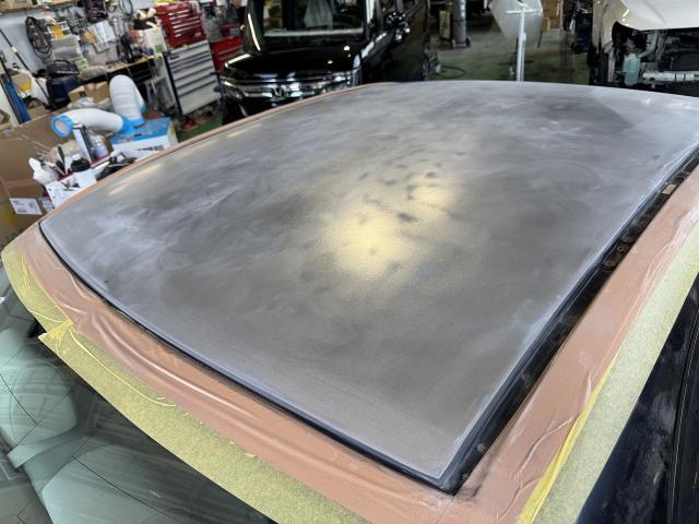 マツダ　アテンザスポーツ　ルーフ塗装　塗装劣化修理　ルーフ色剥がれ　塗装剥がれ　車塗装劣化　車塗装　滋賀　守山