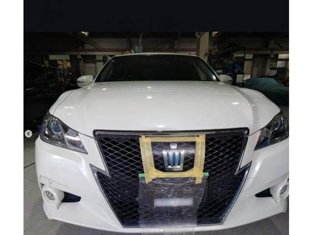 クラウンの輝きを取り戻す！クリア層のクラックは「車の顔」を曇らせる大敵です　奈良　針テラス　ホワイトナッツ