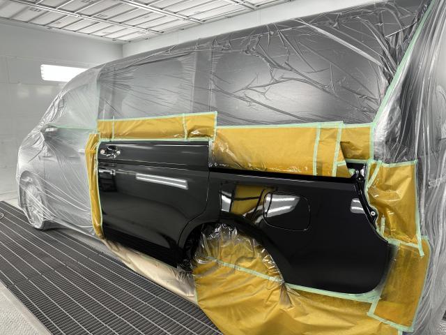 ホンダ　ステップワゴン　板金塗装修理　知立市のお客様　左スライドドア＆クォーター修理