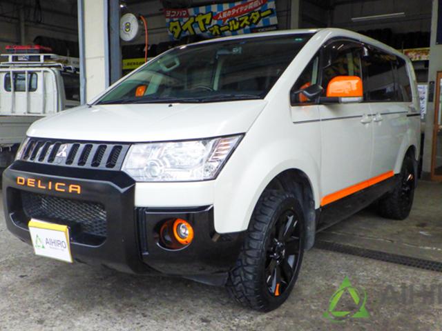 三菱デリカＤ５のＡＣＴＩＶＥ　ＧＥＡＲに、トーヨータイヤのオープンカントリーＲ／Ｔを装着しました