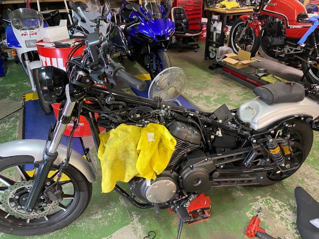 YAMAHA BOLT タイヤ交換 ドライブレコーダー取付|グーネットピット YAMAHA BOLT タイヤ交換 ドライブレコーダー取付|グーネットピット