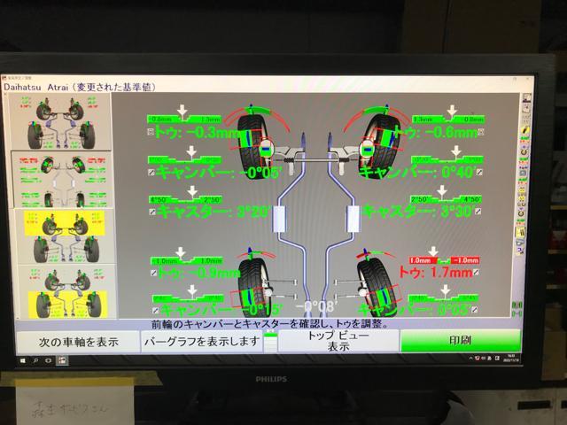 アトレー 4輪アライメント調整