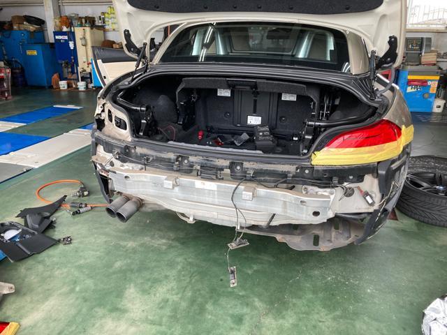 BMW Z4 E89 デジタルインナーミラー　アンドロイドナビ　取り付け　グランドスラム米子　米原　米子市　鳥取県