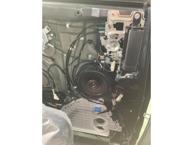 ミツビシ　デリカＤ：５　ＣＶ1Ｗ　ナビ、スピーカー取り付け　グランドスラム米子　米原　米子市　鳥取県