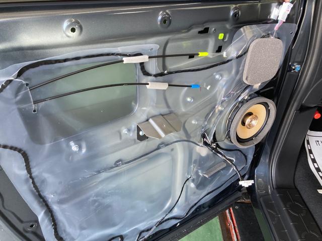 ミツビシ　デリカＤ：５　ＣＶ1Ｗ　ナビ、スピーカー取り付け　グランドスラム米子　米原　米子市　鳥取県