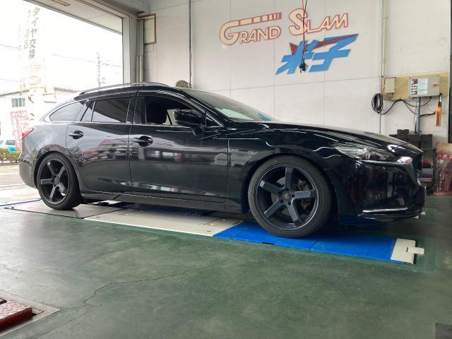 マツダ アテンザワゴン GJ2AW 車高調取り付け 1G締め直し マツダ アテンザワゴン GJ2AW 車高調取り付け 1G締め直し