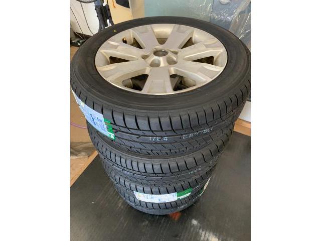 三菱　デリカD5 　タイヤ交換 TOYOタイヤ(トーヨータイヤ)トランパスmpZ 225/55R18　タイヤ取り付け！！大川タイヤ交換！！持ち込みタイヤ交換！！大川市　柳川市　佐賀市　鳥栖市　みやま市　久留米市　神埼市、他地域大歓迎です。