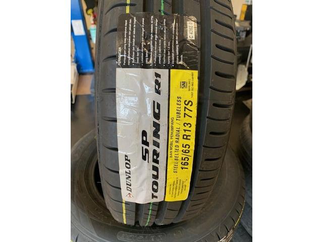 三菱　トッポBJ　ダンロップSPツーリングR1　165/65R13　タイヤ交換 　タイヤ取り付け！！大川タイヤ交換　持ち込みタイヤ交換　大川市　柳川市　佐賀市　鳥栖市　みやま市　久留米市　神埼市、他地域大歓迎です。