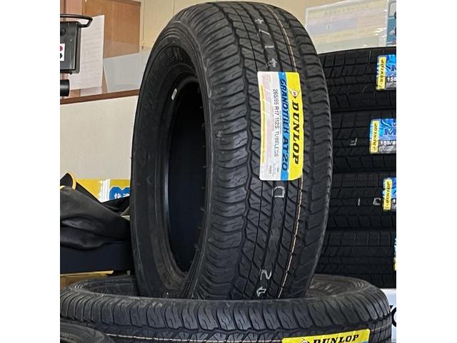 三菱　パジェロ　タイヤ交換ダンロップGRANDTREK　AT20　265/65R17 　タイヤ取り付け！！大川タイヤ交換　持ち込みタイヤ交換　大川市　柳川市　佐賀市　鳥栖市　みやま市　久留米市　神埼市、他地域大歓迎です。