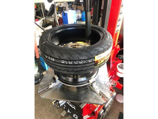 スズキ アルトワークス タイヤ交換 TE37 165/55 R15 亀山市