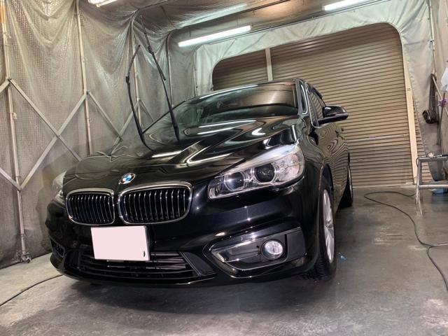 BMW 2シリーズ アクティブツアラー　磨き　9Hガラスコーティング　遠賀郡　八幡西区　宗像　若松　鞍手　傷　凹　板金塗装　綺麗に仕上げます　車の事ならT‘sPROJECTへ
