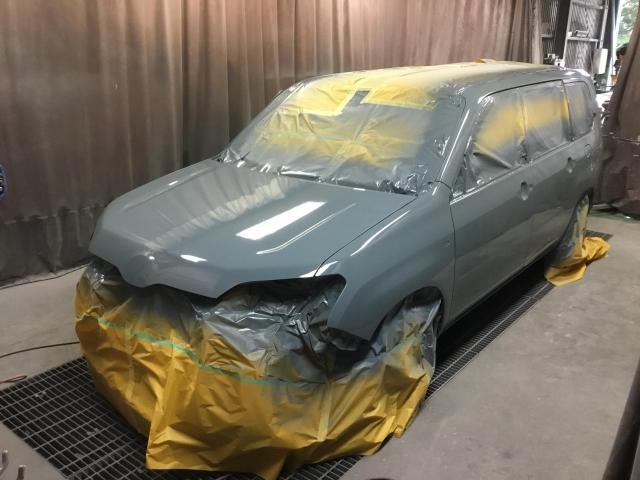 トヨタ　プロボックス　アンヴィルグレー＆ラプターライナー全塗装(当社オリジナルカスタム)