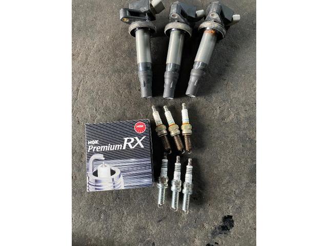 ダイハツ　ハイゼットトラック　車検整備 ブレーキパット交換 プラグ交換