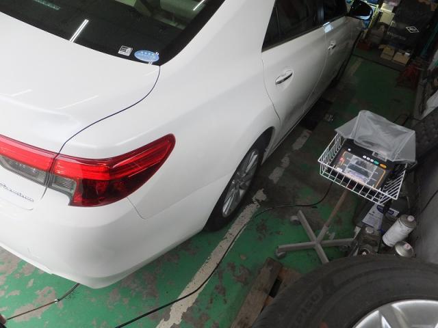 マークＸ　車検（排気ガステスター）