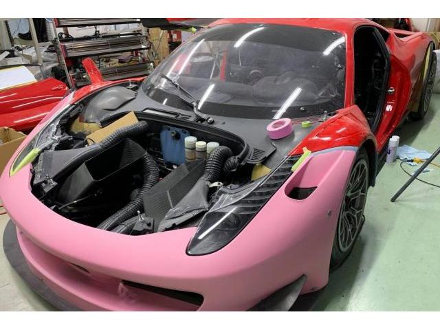フェラーリ・458GT3 ｜損傷個所修復｜カーラッピング