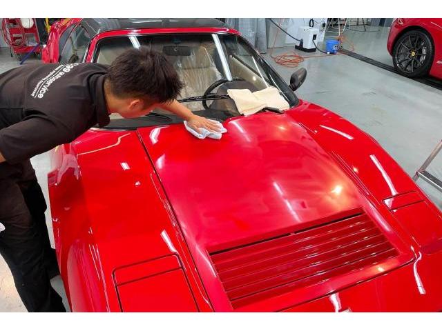 フェラーリ・328GTS｜ガラスコーティング（G’zox リアルガラスコート class R）