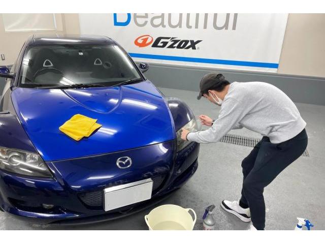 マツダRX-8｜カーラッピング施工講習｜3M（4-Star）認定講習